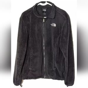 The North Face Osito Fuzzy Women's Light Black Jacket Size Large Polyester